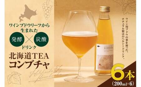 北海道TEAコンブチャ ブドウリーフ発酵 炭酸ドリンク 健康志向 甘さ控えめ