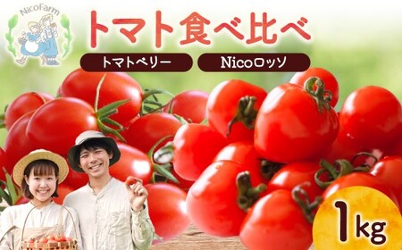 [先行予約]フルーツのように甘いミニトマト2種 各500g トマトベリー & Nicoロッソ