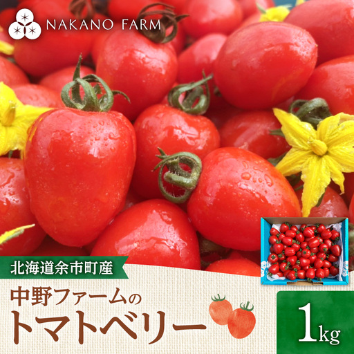 [7月上旬発送]余市町 中野ファーム トマトベリー 1kg トマト