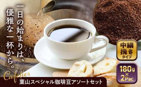 [コーヒー粉 中細挽き]葉山スペシャル珈琲豆アソートセット 2パック入り コーヒー粉 珈琲豆 コーヒー[Cafetier][ASAD004]