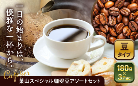 [コーヒー豆]葉山スペシャル珈琲豆アソートセット 3パック入り コーヒー豆 珈琲豆 コーヒー [Cafetier][ASAD005]