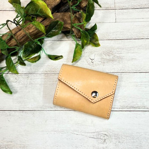 [ヌメ革]グレージングヌメのミニ財布 本革