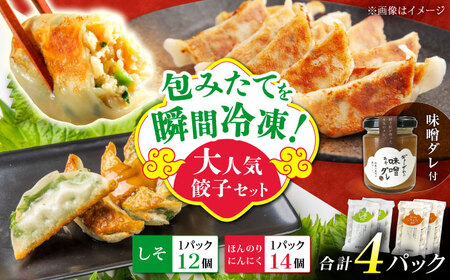 [計4パック]餃子屋ヒロの大人気餃子セット+特製味噌ダレ付餃子 ぎょうざ[BDAS009-2]
