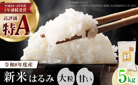 [先行予約]令和8年度 新米 はるみ 5kg[なんかいファーム] 新米 [BDBD002]
