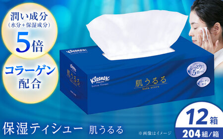 ティッシュペーパー ローション肌うるる 12箱(３箱ｘ4パック)開成町 ティッシュ ペーパー[BDBH005-2]