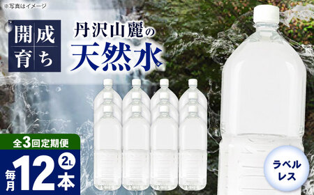 ミネラルウォーター 【全3回定期便（毎月お届け）】ミネラルウォーター （２L×6本）2箱 [BDBE002-5]