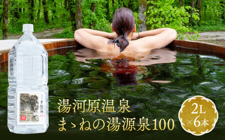 湯河原温泉まゝねの湯源泉100 2L×6本 | 湯河原町 温泉 美容 ホームスパ リフレッシュ