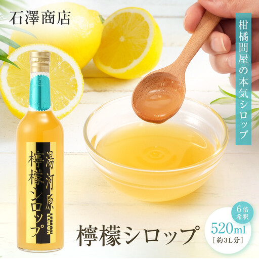 檸檬シロップ 520ml | 湯河原町 湘南 柑橘 レモン シロップ 手作り フルーツ アレンジ