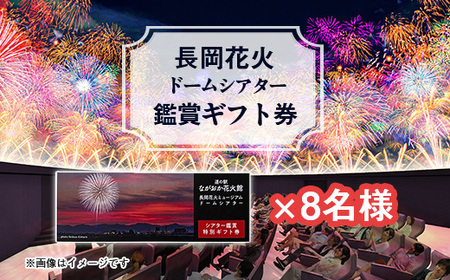 [長岡花火]ドームシアター鑑賞ギフト券×8名様