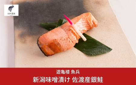 新潟味噌漬け 佐渡産銀鮭 (銀鮭の味噌漬け 2切 約200g 3パック1箱) [老舗割烹料亭 遊亀楼魚兵]