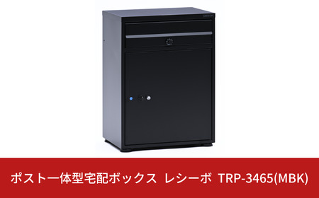 ポスト一体型宅配ボックス レシーボ 約34×48×65cm 屋外 レシーボ TRP-3465(MBK) [グリーンライフ] 【075S008】