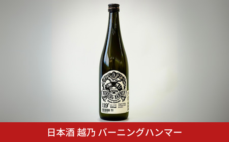 越乃 バーニングハンマー 日本酒 720ml 小橋健太 新潟県 三条市 ウィスキー樽で貯蔵した日本酒 福顔酒造
