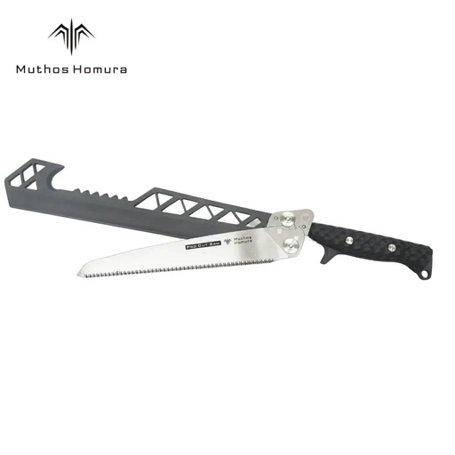 MH Matchet 洋鉈 藪漕ぎ鉈 全長466mm ノコギリ ステンレス黒化処理 燕三条 Muthos Homura