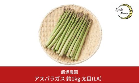 アスパラガス 太目(LA) 約1kg 太目(LA規格)の アスパラガス を厳選 新潟県産 アスパラガス [飯塚農園] 