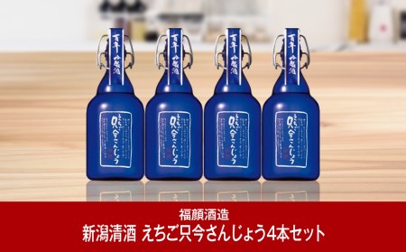 [冬季限定] えちご只今さんじょう500ml 4本セット 日本酒 搾りたて新酒 [2023年12月下旬〜2024年3月下旬お届け] [福顔酒造] 