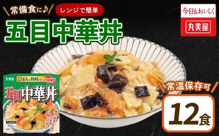 五目中華丼 レンジで簡単！ ごはん付き 12食 備蓄 中華丼 中華丼 中華丼 中華丼 中華丼 中華丼 J85 