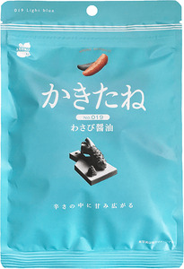 かきたね Light blue 019 わさび醤油 20袋セット 米菓 柿の種 阿部幸製菓 [0002-0341SV03-01]