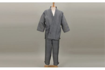 小千谷縮作務衣 グレー Lサイズ /作務衣 作務衣 作務衣 作務衣