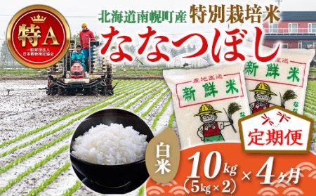 《定期便》特別栽培米 ななつぼし（白米）5kg×2袋×4ヵ月 NP1-075 | 北海道南幌町 | ふるさと納税サイト「ふるなび」