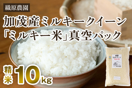 【令和7年産】新潟産ミルキークイーン「ミルキー米」特別栽培米 精米10kg（5kg×2袋） 白米真空パック 加茂市 織原農園 ミルキークイーン 新潟県産ミルキークイーン 米 お米 ミルキークイーン ミルキークイーン ミルキークイーン ミルキークイーン ミルキークイーン