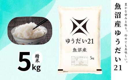 [令和6年産]魚沼産ゆうだい21(精米)5kg 米 お米 精米 ゆうだい 中魚沼 新潟県 十日町市