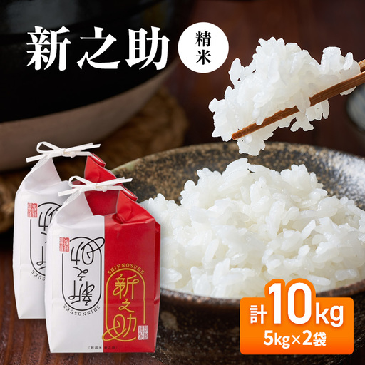 【先行予約】令和8年産 新之助10kg(5kg×2袋)
