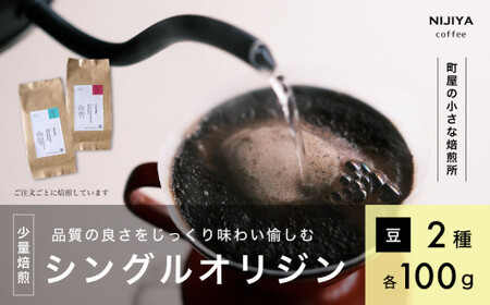 高品質 シングルオリジン コーヒー 飲み比べ 2種×各100g [コーヒー豆]A4223