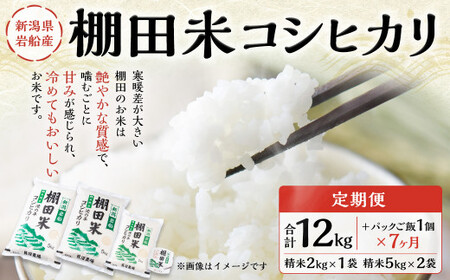 定期便：7ヶ月連続でお届け】【令和5年産米】新潟県岩船産 棚田米