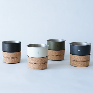 グローカルスタンダードプロダクツ TSUBAME / Stacking cup Sサイズ & スリーブ 4個(4色)セット / ホワイト、ブラック、ネイビー、オリーブ