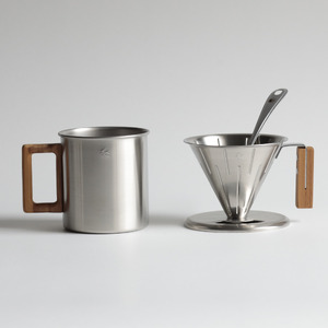 グローカルスタンダードプロダクツ TSUBAME / M&W Coffee Dripper & Mug セット / シルバー