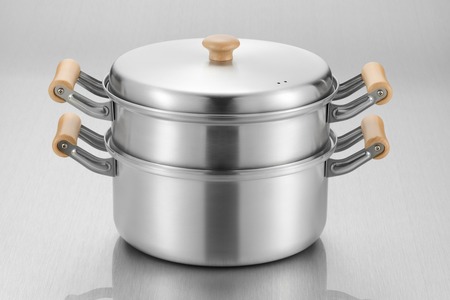 千歳 IH対応木柄深型二段蒸し器25cm