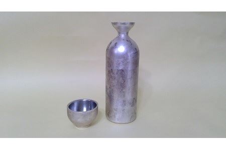 折燕ORI-EN 二重徳利2合・二重ぐい呑み ANTIQUE SILVER