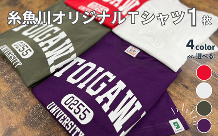 [選べるカラー･サイズ]糸魚川オリジナル『いといがわ大学』Tシャツ 1枚 半袖(XS･S･M･L･XLサイズ)コットン[ITOIGAWA大学 新潟県 糸魚川市 ヒスイ 衣類 おしゃれ シンプル いまいスポーツ ティーシャツ メンズ レディース キッズ アカ シロ アーミーグリーン パープル]