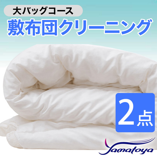 敷布団クリーニング 2点パック 大バッグコース 【丁寧 丸洗い セミダブル 敷き布団 寝具 こたつ 丸洗い クリーニング シーツ 高品質ヤマトヤクリーニング 糸魚川 帰省 年末年始 実家 寝具 布団クリーニング】