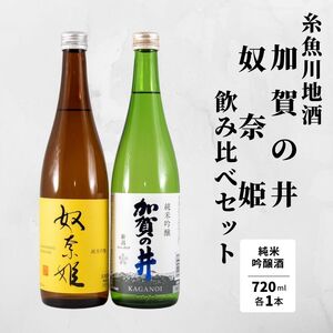 加賀の井&奴奈姫 720mlx各1本 純米吟醸酒飲み比べセット 糸魚川地酒 新潟県