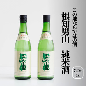 根知男山 純米酒720ml×2本セット 糸魚川 地酒 日本酒 地酒日本酒