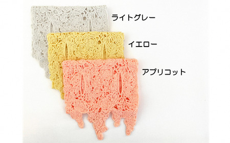 差し込み ショートマフラー 花柄 ( イエロー ) | マフラー