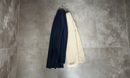 ストール セーブルカシミヤブランケットストール ( ナチュラル ) ニット