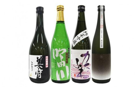 新潟純米吟醸酒 720ml 4本セット 雪中梅・吟田川・かたふね・越路乃紅梅 日本酒 お酒 飲み比べ 雪中梅 吟田川 かたふね 越路乃紅梅 ふるさと納税 人気 新潟 新潟県産 にいがた 上越 上越産