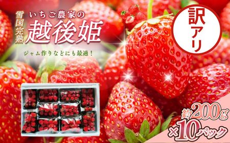 訳あり越後姫　約200ｇ×10パックセット