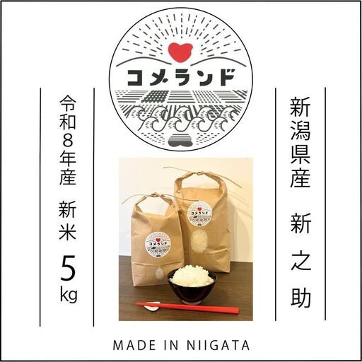 令和8年産 先行予約 上越市産 5kg 5キロ 精米 新潟県 上越市 板倉区 コメランド しんのすけ 限定 おすすめ 米 コメ