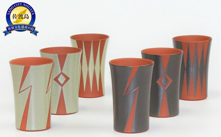 赤水窯　無名異ビアカップ(単品・色柄おまかせ)