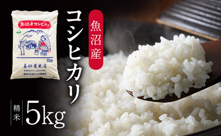 令和7年産 真砂屋厳選 魚沼産コシヒカリ(精米)5kg お米 コメ こしひかり 新潟県 魚沼市 魚沼