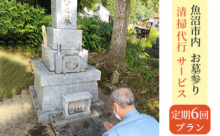 お墓参り・清掃代行サービス年間6回プラン(実施期間:5月〜10月) チケット