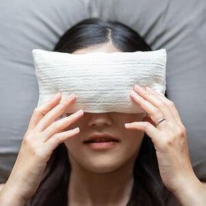 《目元用》ao×accos 魚沼産コシヒカリで作った米ぬか・玄米カイロ　ジャガード