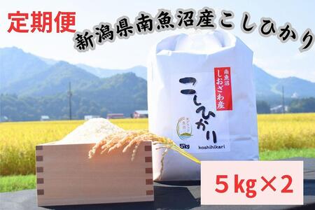 [定期便]新潟県南魚沼市の豊かな自然が育んだ、極上のコシヒカリ 10キロ×6か月
