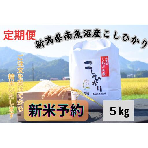 【令和8年産・新米予約・定期便】新潟県南魚沼市の豊かな自然が育んだ、極上のコシヒカリ　5kg×12か月【2026年9月下旬より1ヶ月以内に順次発送予定】