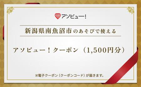 [南魚沼市]アソビュー!ふるさと納税クーポン(1,500円分)