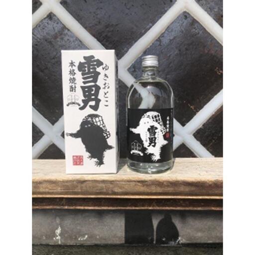 雪国のお酒「鶴齢」本格焼酎「雪男」720ml×3本【鶴齢 焼酎 四合瓶 3本 セット 720ml 青木酒造 新潟 地酒 厳選 晩酌 お酒 酒 さけ お中元 お歳暮 贈答】
