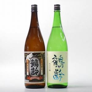 日本酒 鶴齢 純米・純米吟醸 1800ml×2本セット